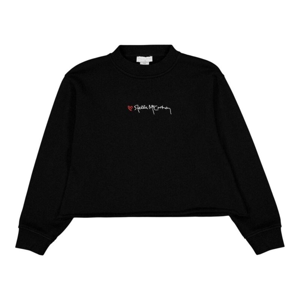 Stella McCartney Childrens/Kids Cropped Sweatshirt / Black